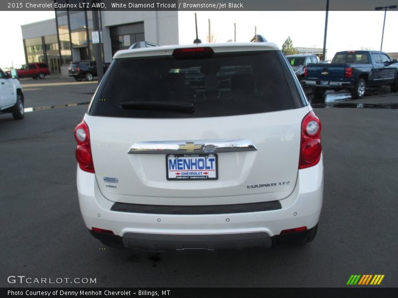 White Diamond Tricoat / Brownstone/Jet Black 2015 Chevrolet Equinox LTZ AWD