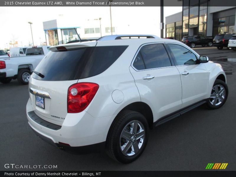 White Diamond Tricoat / Brownstone/Jet Black 2015 Chevrolet Equinox LTZ AWD