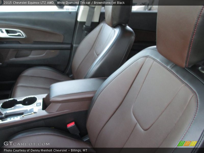 White Diamond Tricoat / Brownstone/Jet Black 2015 Chevrolet Equinox LTZ AWD