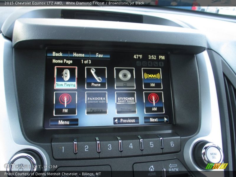 White Diamond Tricoat / Brownstone/Jet Black 2015 Chevrolet Equinox LTZ AWD