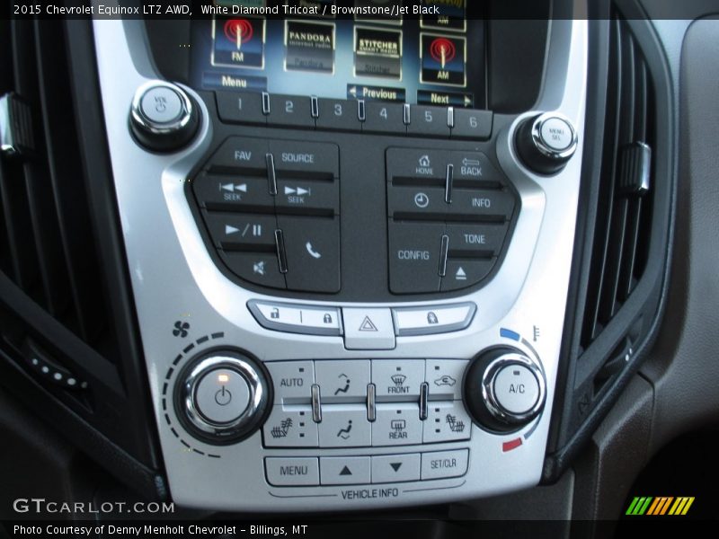 White Diamond Tricoat / Brownstone/Jet Black 2015 Chevrolet Equinox LTZ AWD