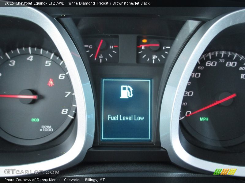 White Diamond Tricoat / Brownstone/Jet Black 2015 Chevrolet Equinox LTZ AWD