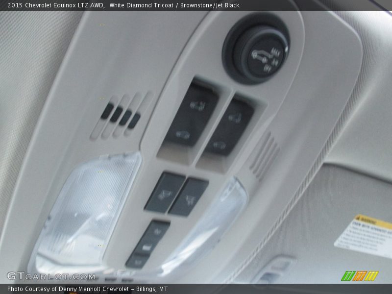 White Diamond Tricoat / Brownstone/Jet Black 2015 Chevrolet Equinox LTZ AWD