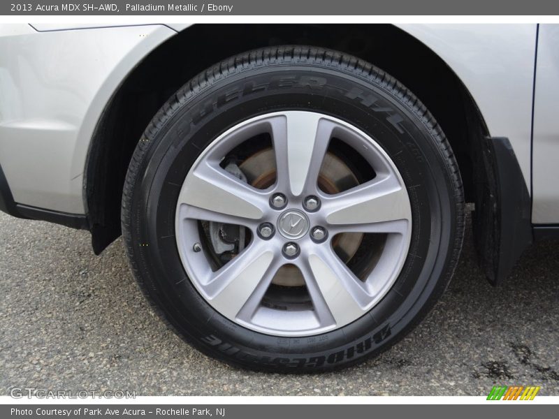 Palladium Metallic / Ebony 2013 Acura MDX SH-AWD