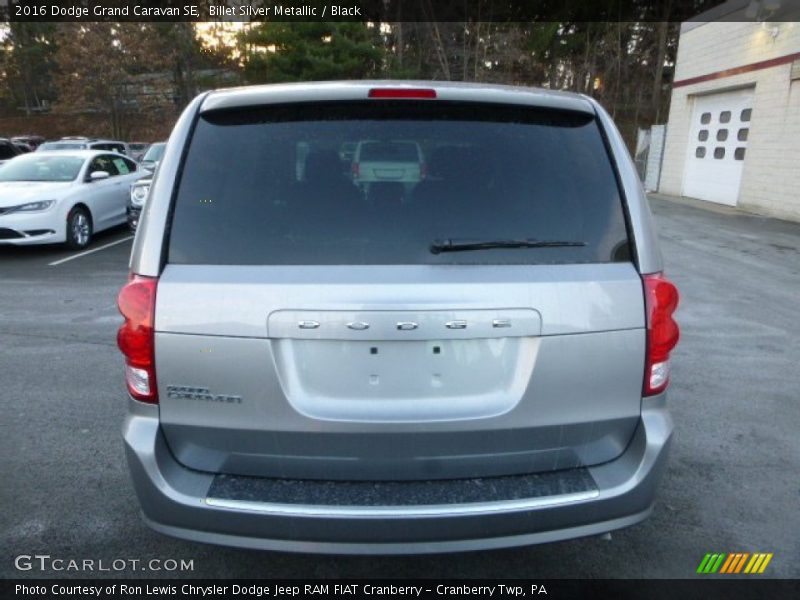 Billet Silver Metallic / Black 2016 Dodge Grand Caravan SE