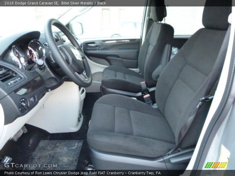 Billet Silver Metallic / Black 2016 Dodge Grand Caravan SE
