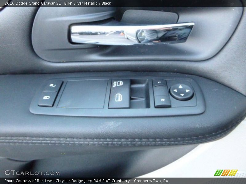 Billet Silver Metallic / Black 2016 Dodge Grand Caravan SE