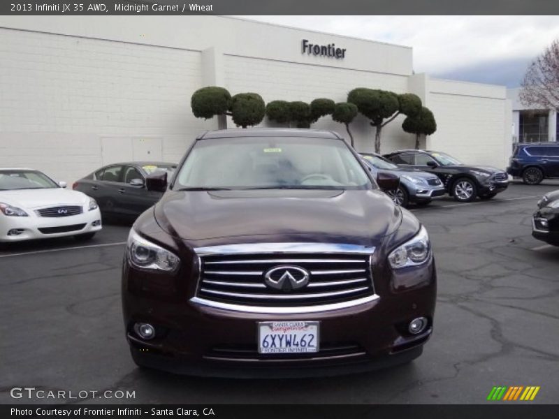 Midnight Garnet / Wheat 2013 Infiniti JX 35 AWD