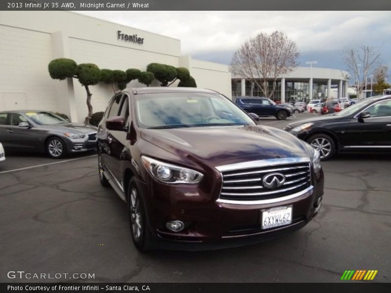 Midnight Garnet / Wheat 2013 Infiniti JX 35 AWD