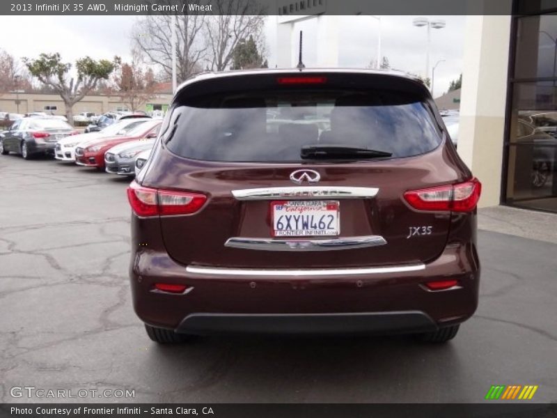 Midnight Garnet / Wheat 2013 Infiniti JX 35 AWD