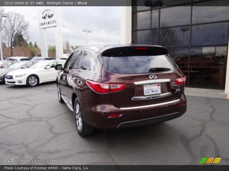 Midnight Garnet / Wheat 2013 Infiniti JX 35 AWD