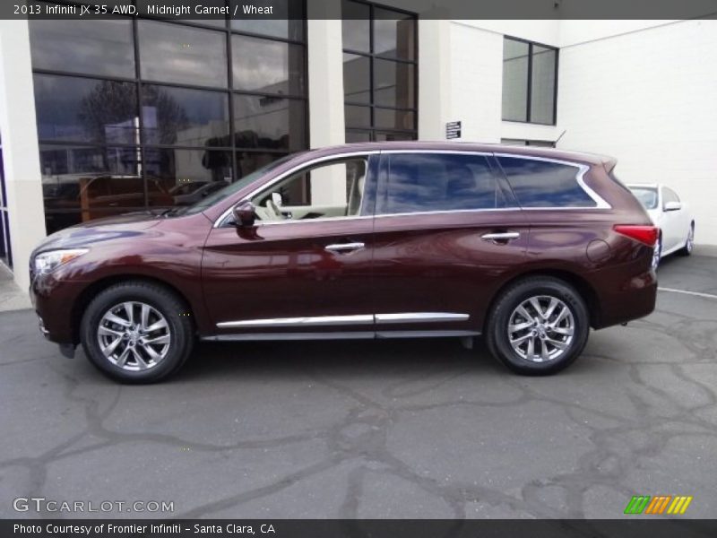 Midnight Garnet / Wheat 2013 Infiniti JX 35 AWD