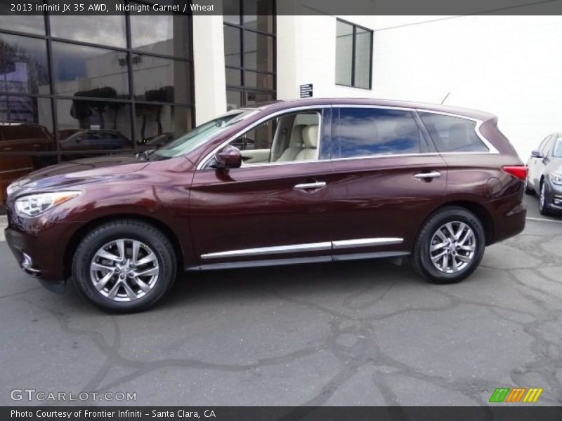 Midnight Garnet / Wheat 2013 Infiniti JX 35 AWD