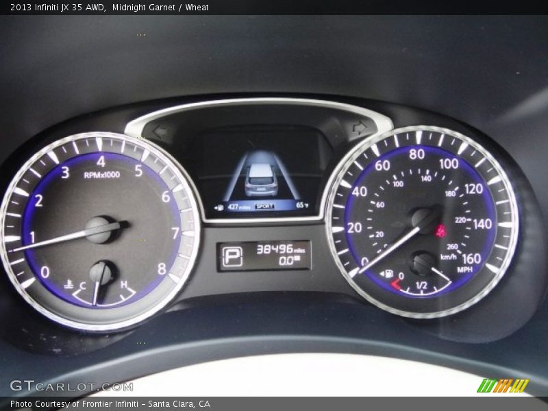 Midnight Garnet / Wheat 2013 Infiniti JX 35 AWD