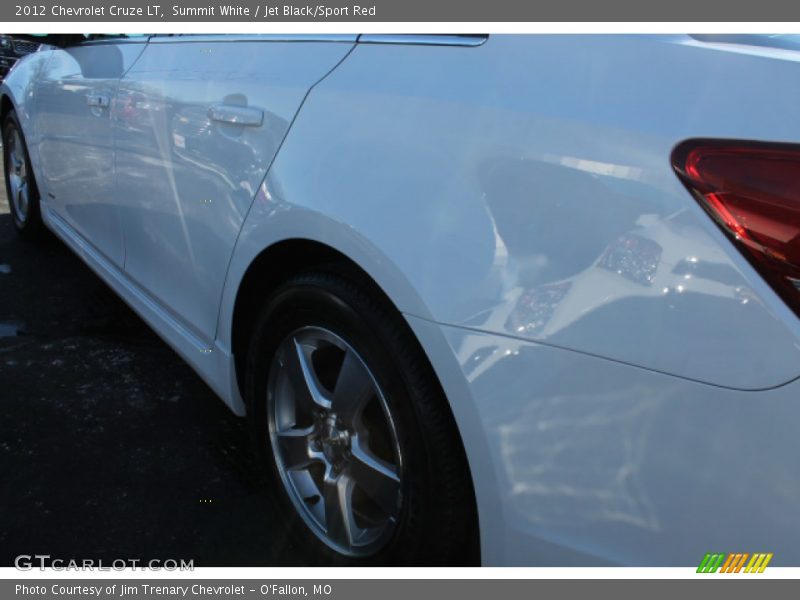 Summit White / Jet Black/Sport Red 2012 Chevrolet Cruze LT