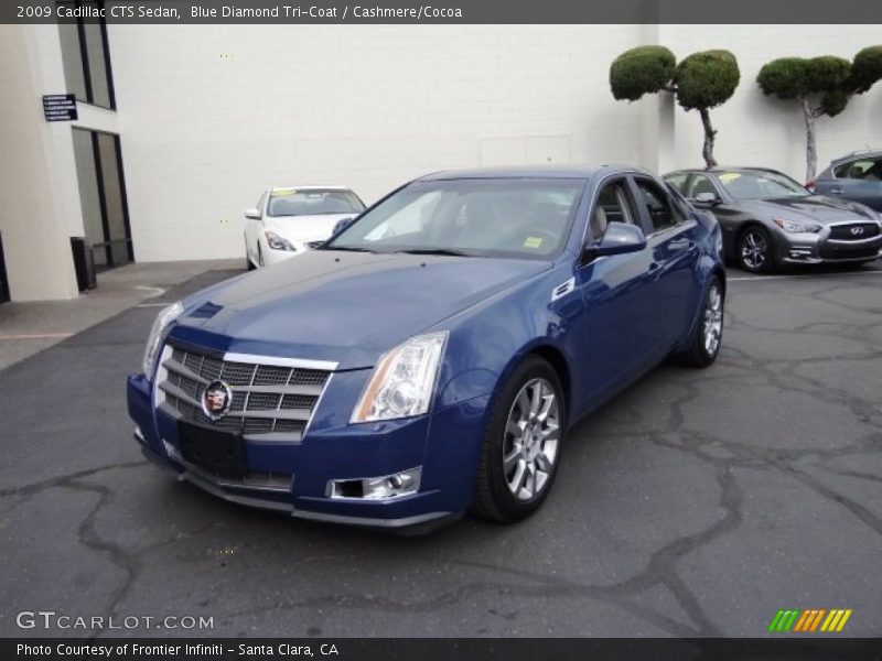 Blue Diamond Tri-Coat / Cashmere/Cocoa 2009 Cadillac CTS Sedan
