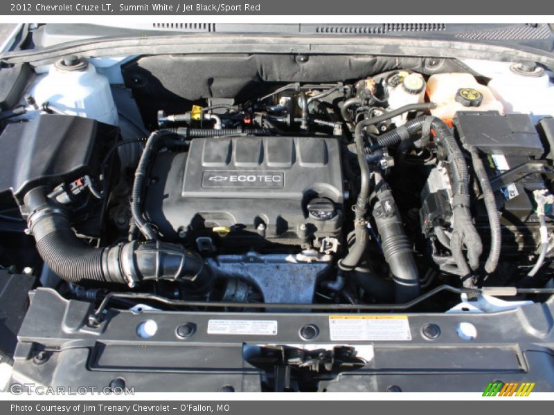 Summit White / Jet Black/Sport Red 2012 Chevrolet Cruze LT