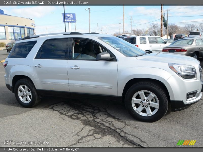 Quicksilver Metallic / Ebony 2013 GMC Acadia SLE AWD