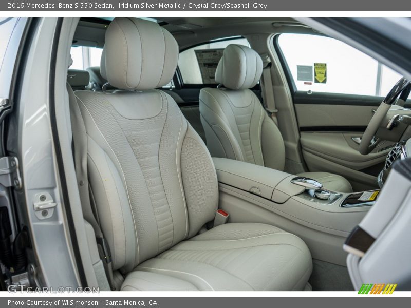Iridium Silver Metallic / Crystal Grey/Seashell Grey 2016 Mercedes-Benz S 550 Sedan