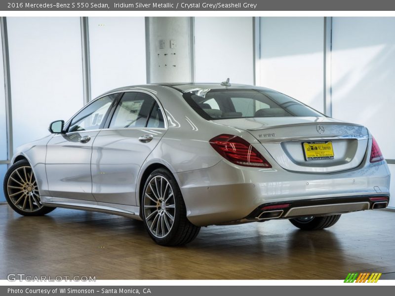 Iridium Silver Metallic / Crystal Grey/Seashell Grey 2016 Mercedes-Benz S 550 Sedan