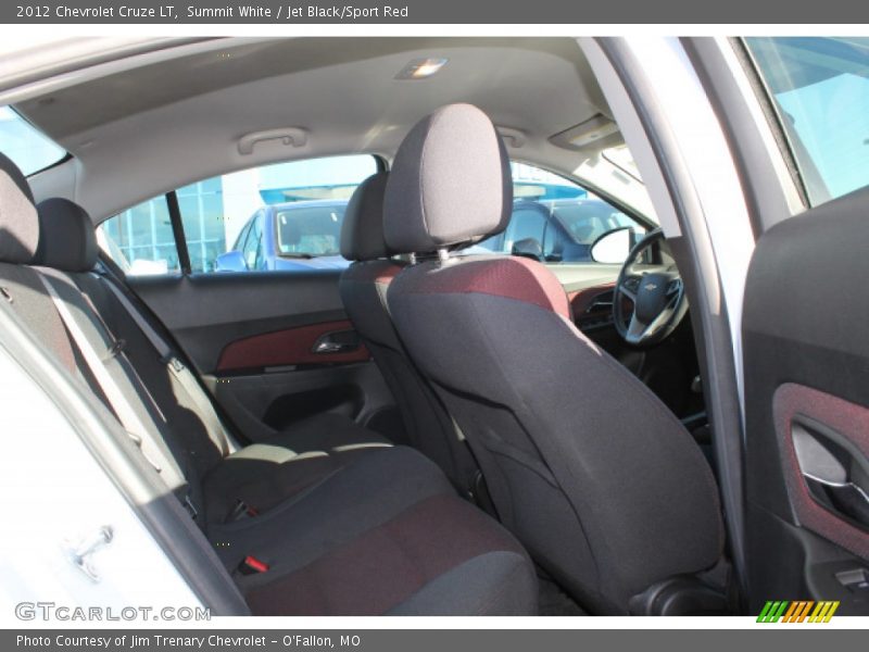 Summit White / Jet Black/Sport Red 2012 Chevrolet Cruze LT