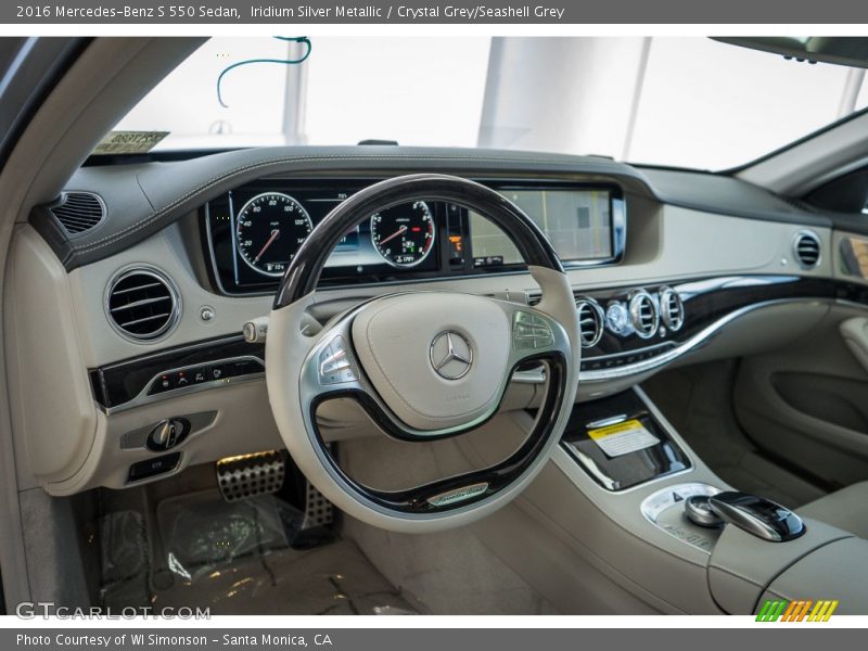Iridium Silver Metallic / Crystal Grey/Seashell Grey 2016 Mercedes-Benz S 550 Sedan