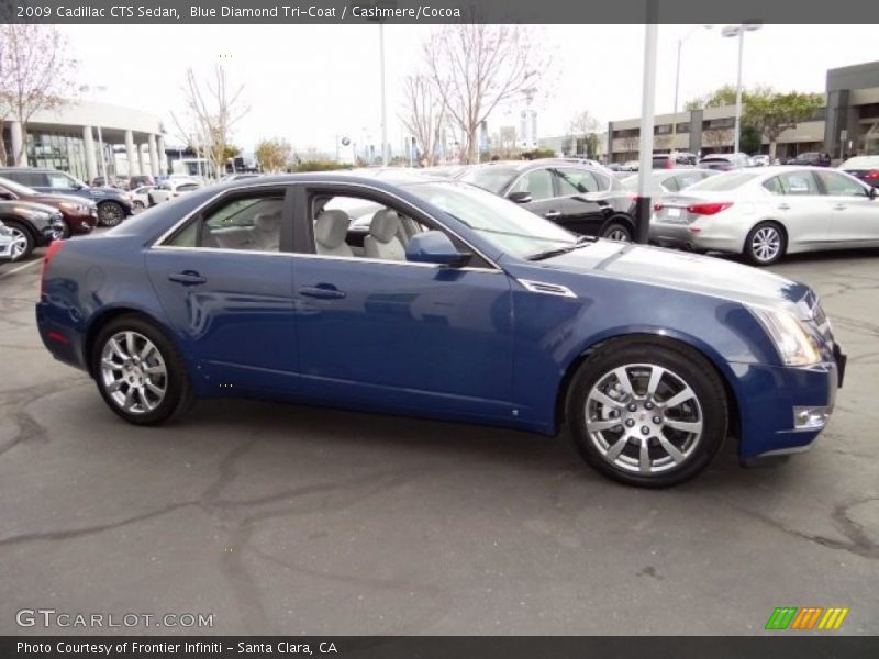 Blue Diamond Tri-Coat / Cashmere/Cocoa 2009 Cadillac CTS Sedan