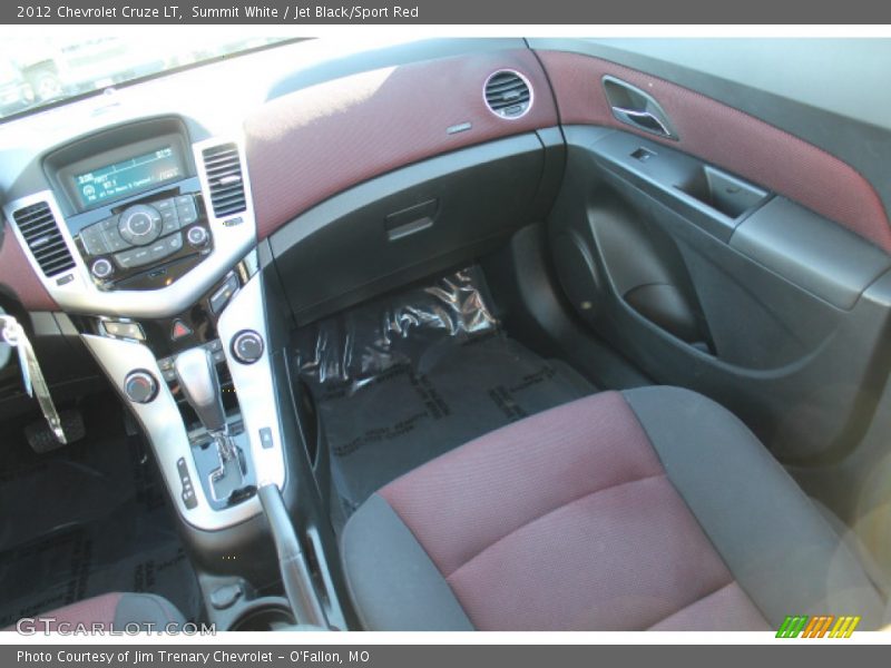 Summit White / Jet Black/Sport Red 2012 Chevrolet Cruze LT