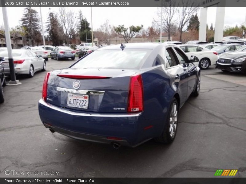 Blue Diamond Tri-Coat / Cashmere/Cocoa 2009 Cadillac CTS Sedan