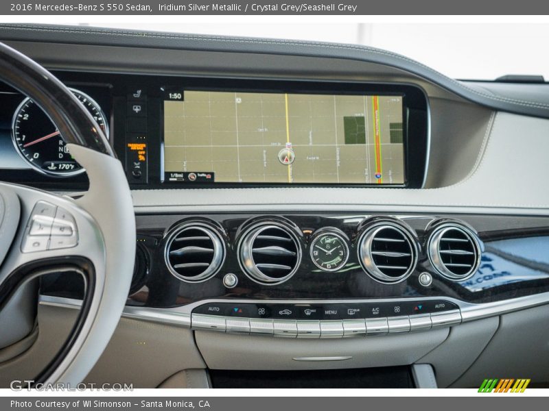 Iridium Silver Metallic / Crystal Grey/Seashell Grey 2016 Mercedes-Benz S 550 Sedan