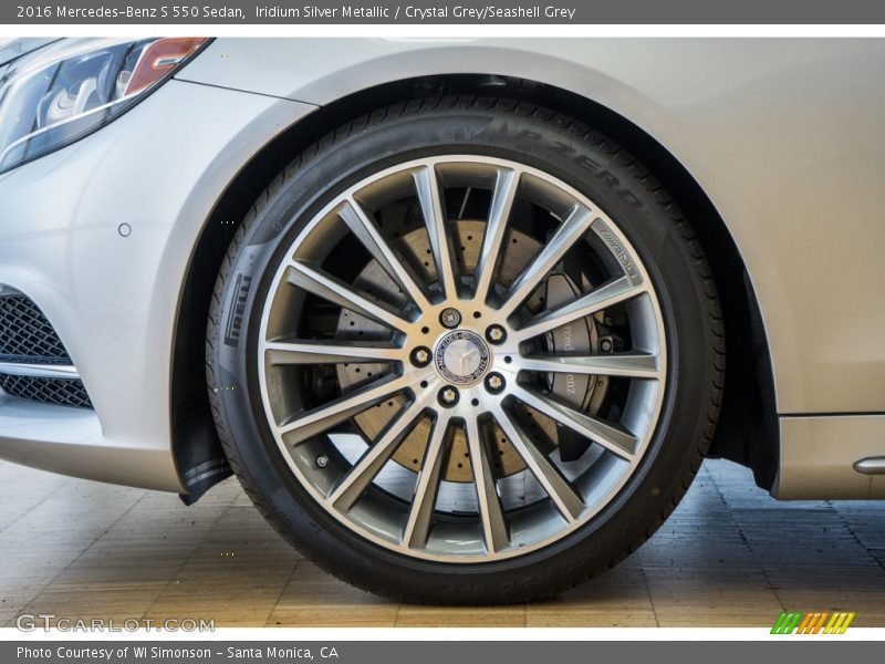 Iridium Silver Metallic / Crystal Grey/Seashell Grey 2016 Mercedes-Benz S 550 Sedan