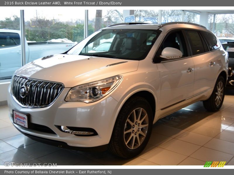 White Frost Tricoat / Ebony/Ebony 2016 Buick Enclave Leather AWD