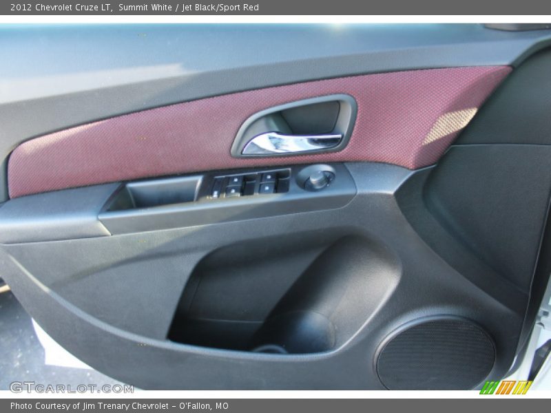 Summit White / Jet Black/Sport Red 2012 Chevrolet Cruze LT