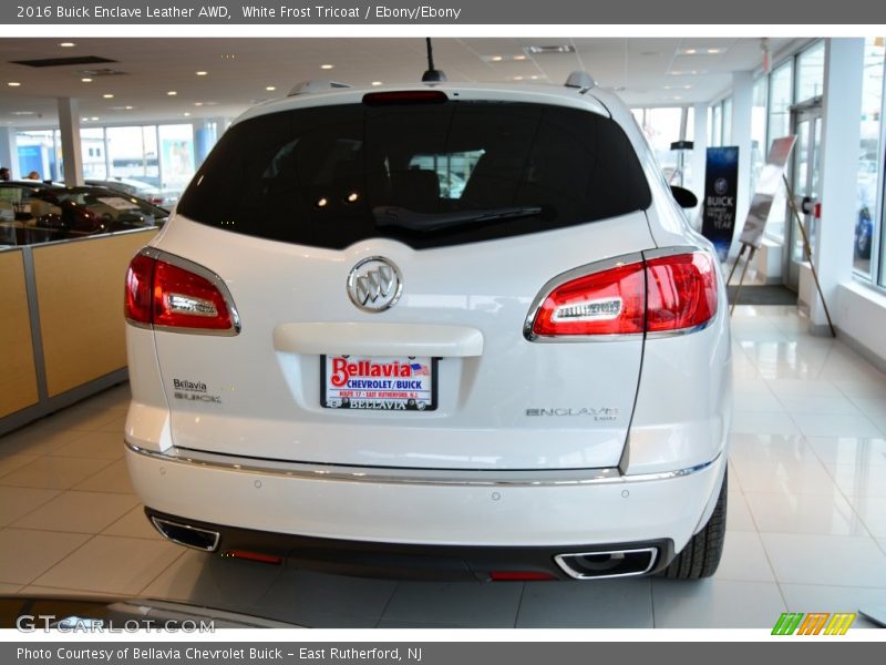 White Frost Tricoat / Ebony/Ebony 2016 Buick Enclave Leather AWD