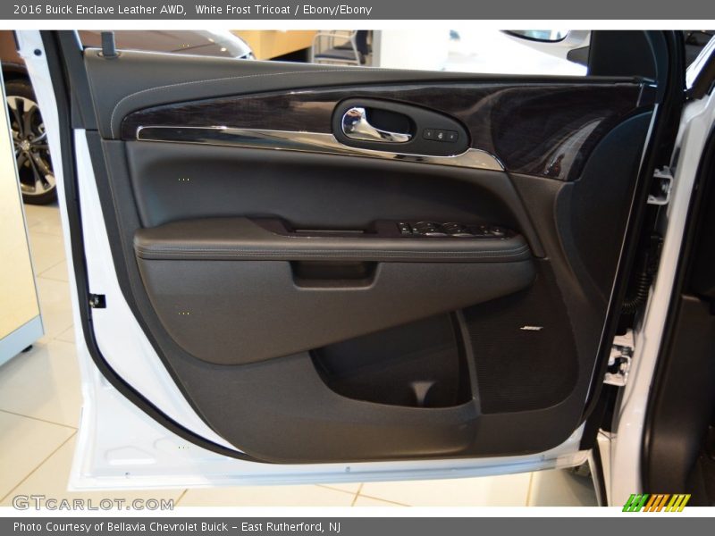 White Frost Tricoat / Ebony/Ebony 2016 Buick Enclave Leather AWD
