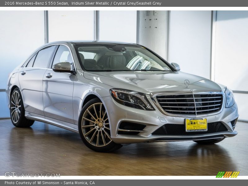 Iridium Silver Metallic / Crystal Grey/Seashell Grey 2016 Mercedes-Benz S 550 Sedan