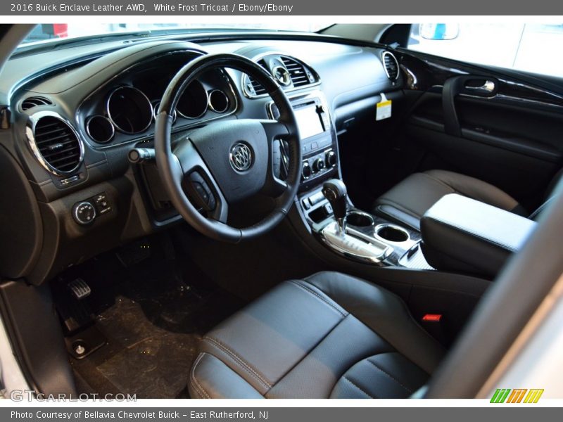 White Frost Tricoat / Ebony/Ebony 2016 Buick Enclave Leather AWD