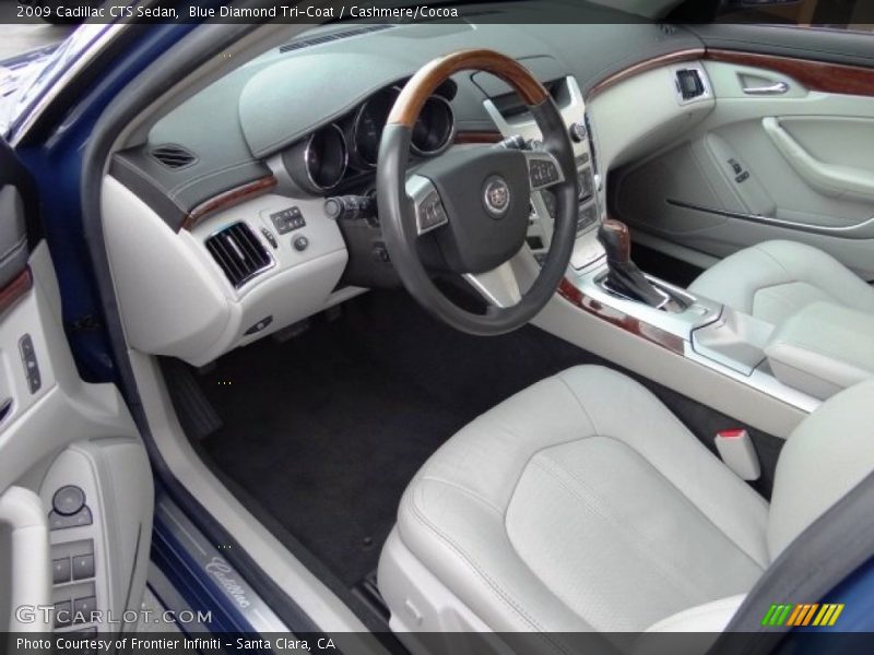 Blue Diamond Tri-Coat / Cashmere/Cocoa 2009 Cadillac CTS Sedan