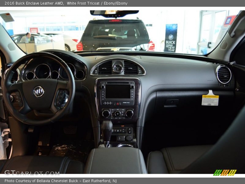 White Frost Tricoat / Ebony/Ebony 2016 Buick Enclave Leather AWD