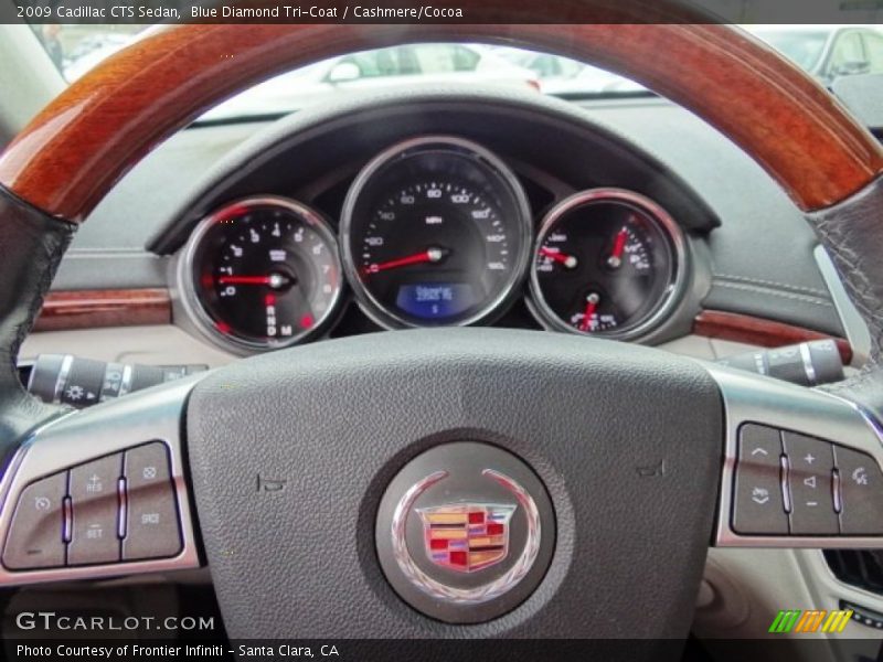 Blue Diamond Tri-Coat / Cashmere/Cocoa 2009 Cadillac CTS Sedan