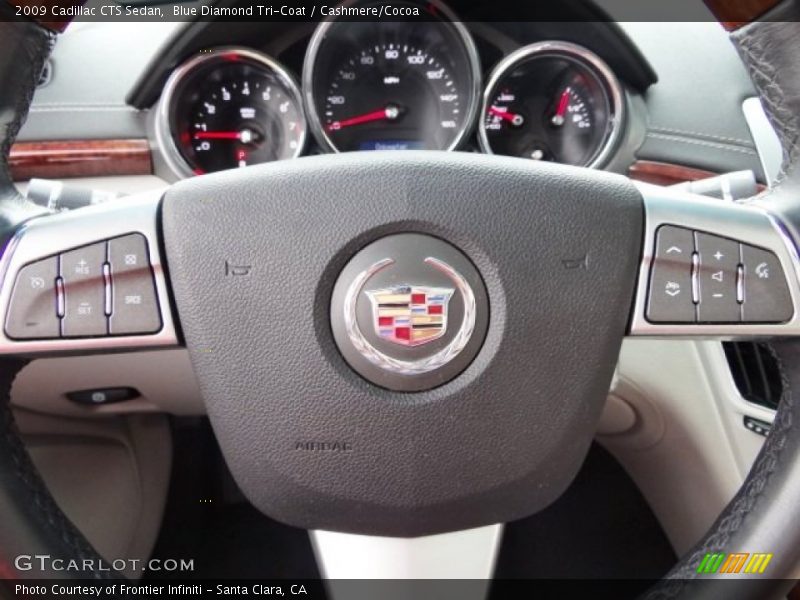 Blue Diamond Tri-Coat / Cashmere/Cocoa 2009 Cadillac CTS Sedan