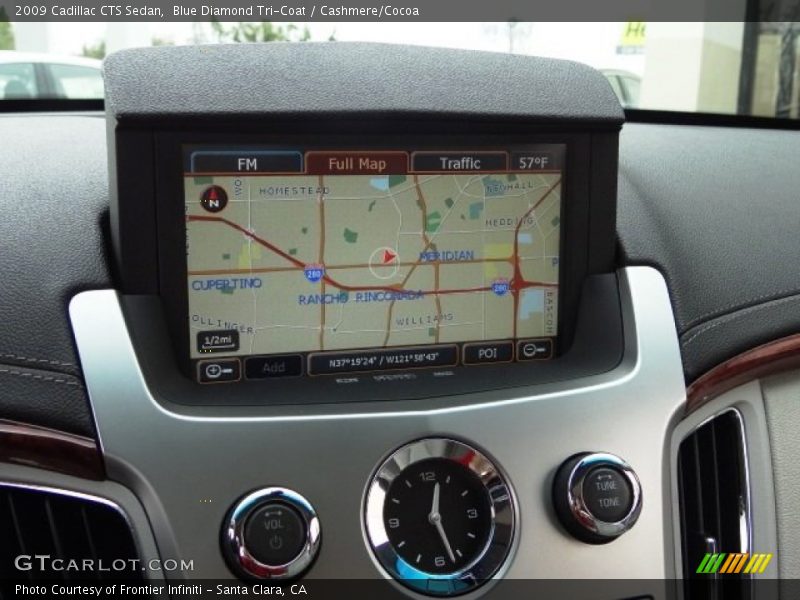 Blue Diamond Tri-Coat / Cashmere/Cocoa 2009 Cadillac CTS Sedan