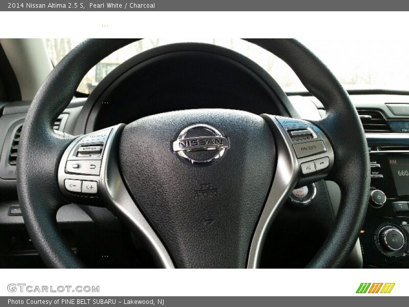 Pearl White / Charcoal 2014 Nissan Altima 2.5 S