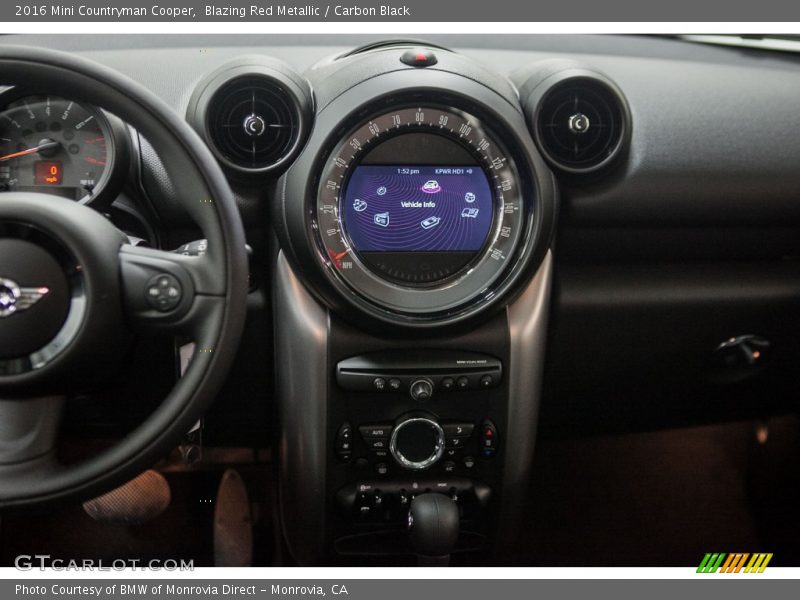 Blazing Red Metallic / Carbon Black 2016 Mini Countryman Cooper