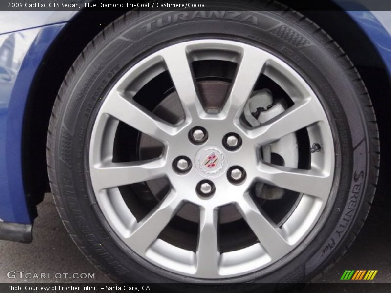 Blue Diamond Tri-Coat / Cashmere/Cocoa 2009 Cadillac CTS Sedan