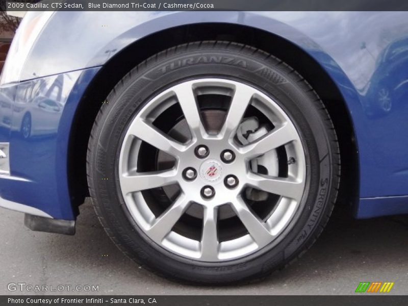 Blue Diamond Tri-Coat / Cashmere/Cocoa 2009 Cadillac CTS Sedan