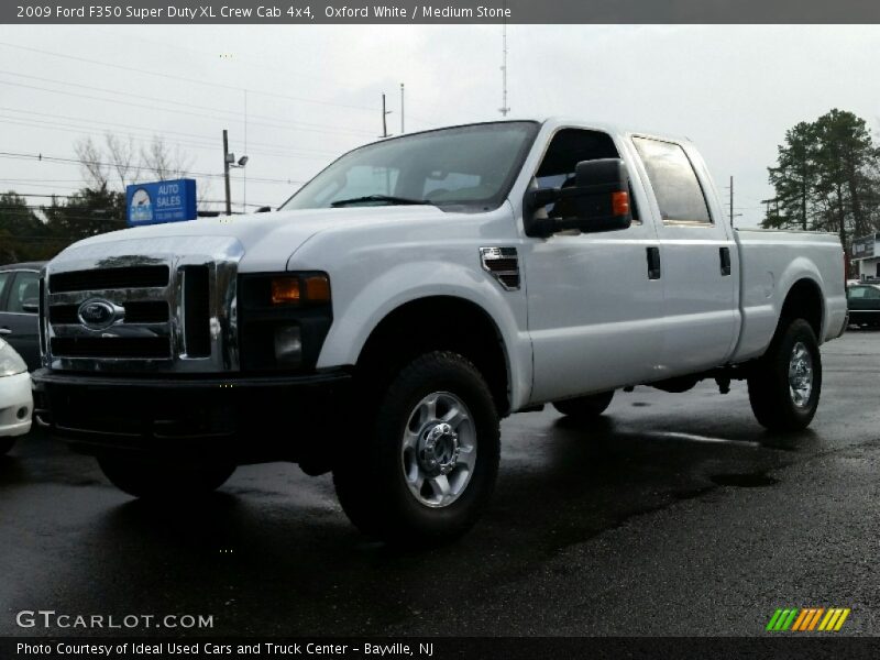 Oxford White / Medium Stone 2009 Ford F350 Super Duty XL Crew Cab 4x4