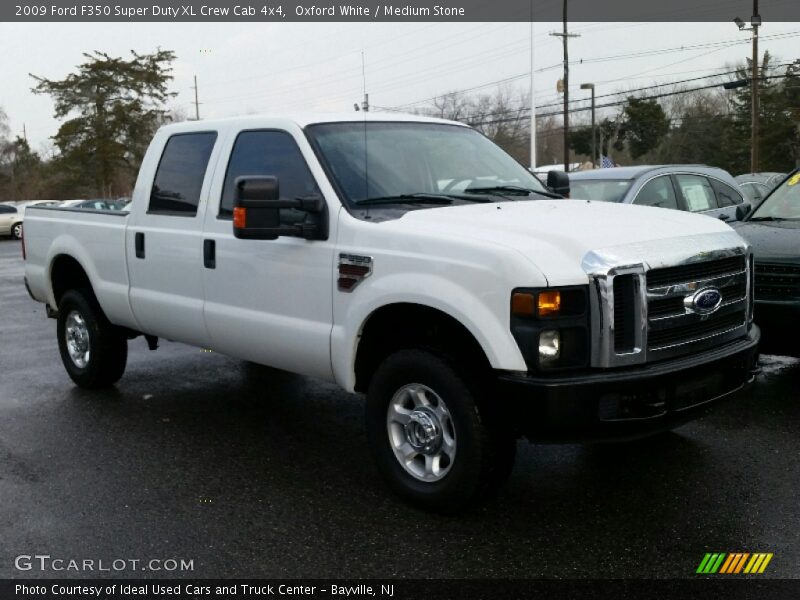 Oxford White / Medium Stone 2009 Ford F350 Super Duty XL Crew Cab 4x4