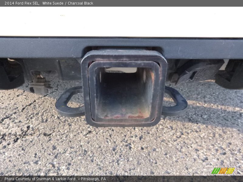 White Suede / Charcoal Black 2014 Ford Flex SEL