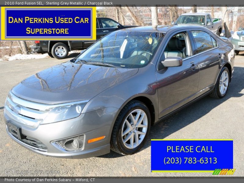 Sterling Grey Metallic / Charcoal Black 2010 Ford Fusion SEL